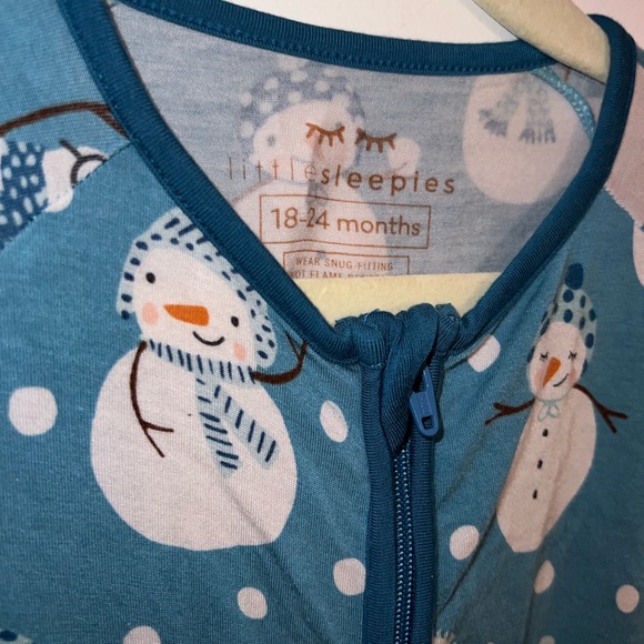 Blue Snow Much Fun - 18-24 month zippy - little sleepies - Picture 5 of 5